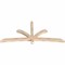 Ekena Millwork Davenport Smooth Timber Gable Bracket, Douglas Fir, 84"W x 38"H x 3 1/2"D x 3 1/2"F, 11/12 Pitch GBW084X38X0404DAV00SDF - alternate 5